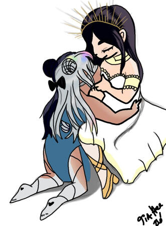 Flat Color Chibi Couple
